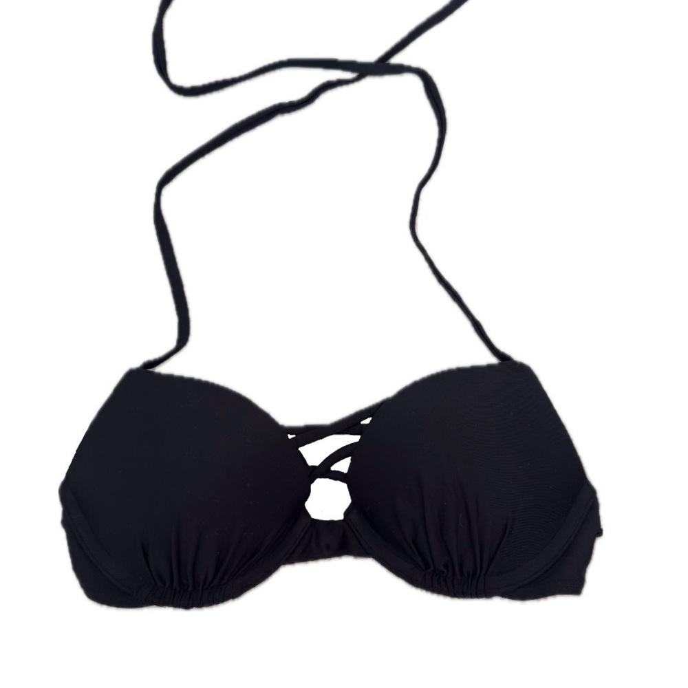 hollister black strappy bikini top